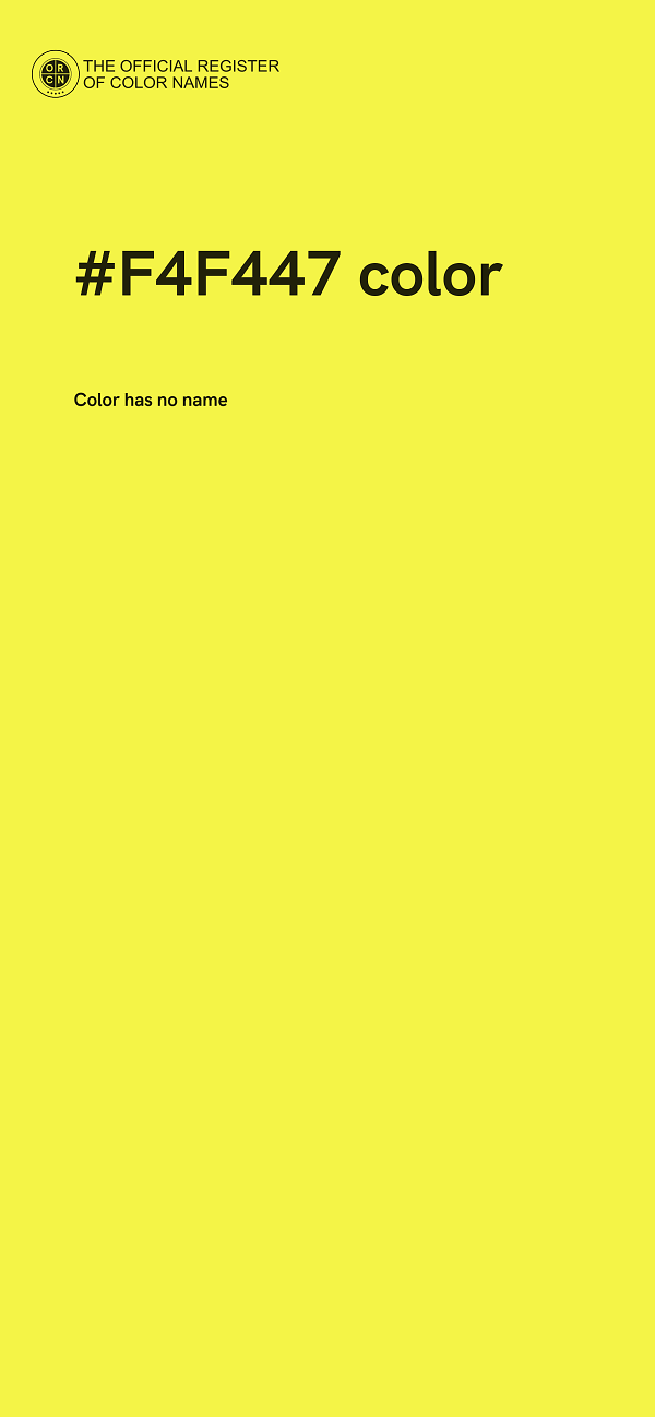 #F4F447 color image