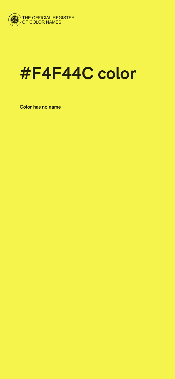 #F4F44C color image