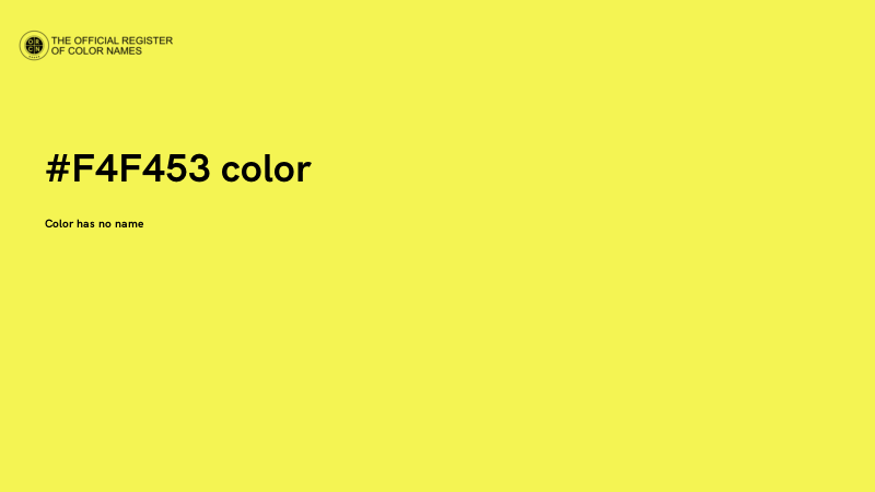 #F4F453 color image