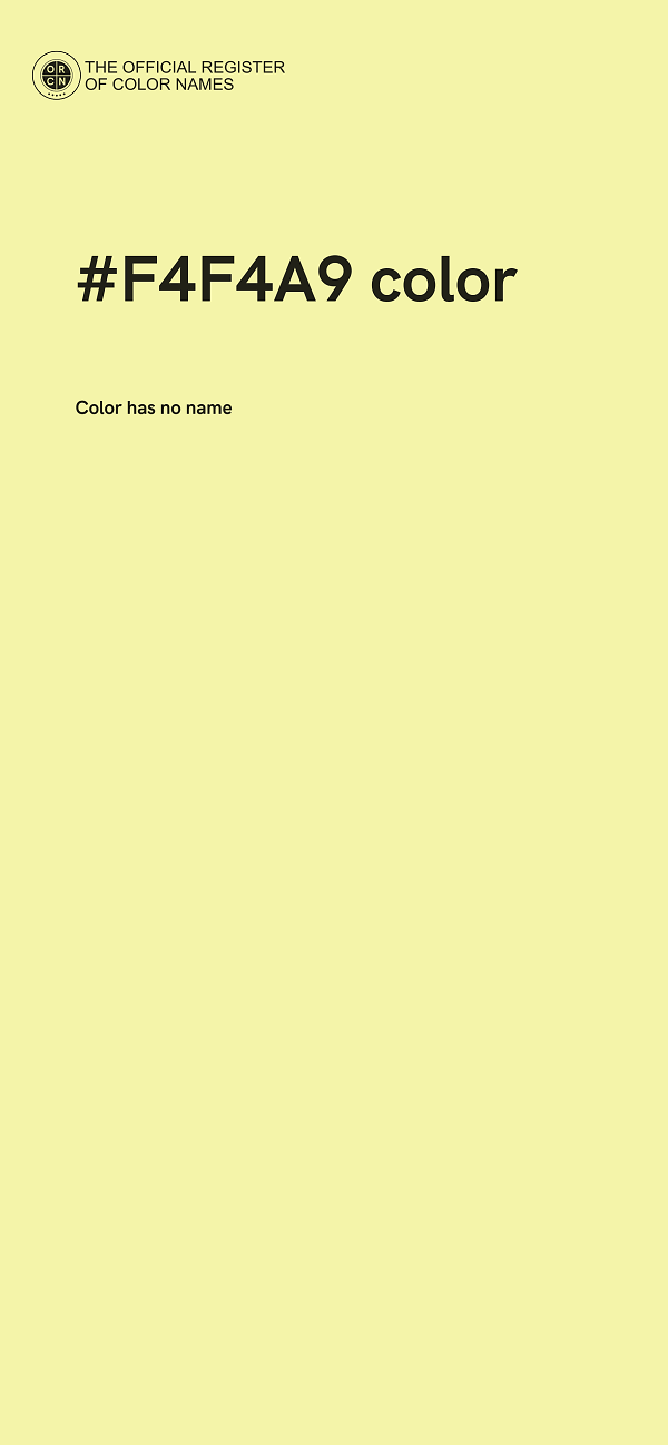 #F4F4A9 color image