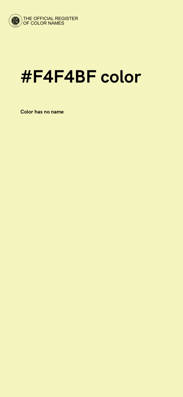 #F4F4BF color image