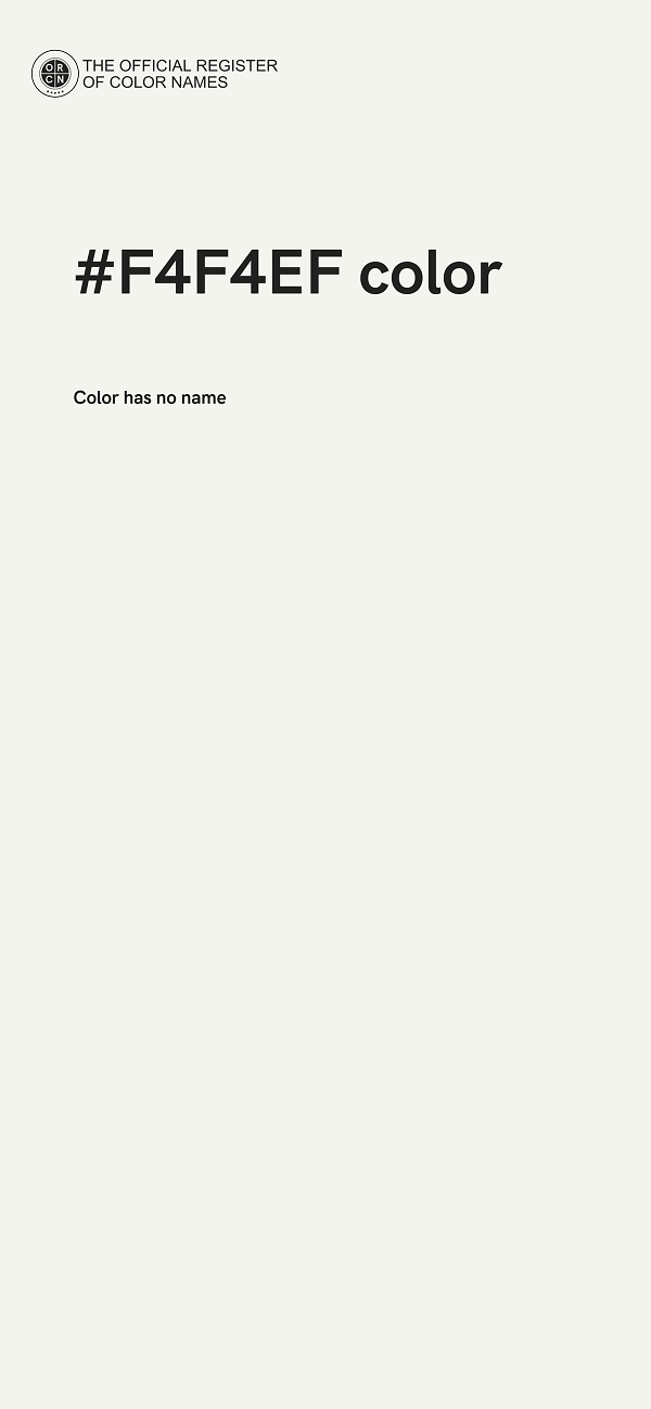 #F4F4EF color image