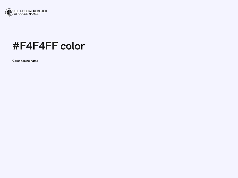 #F4F4FF color image