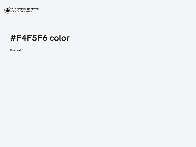 #F4F5F6 color image