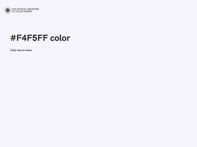 #F4F5FF color image