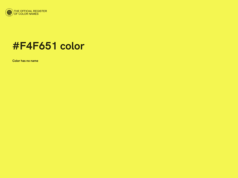 #F4F651 color image