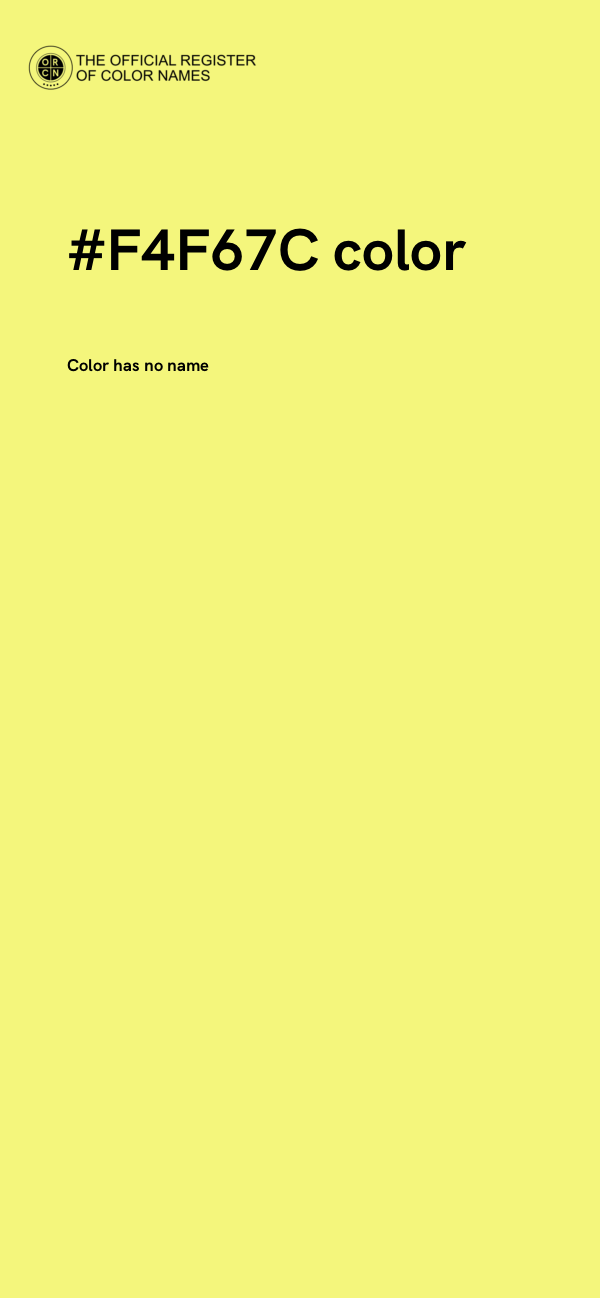 #F4F67C color image