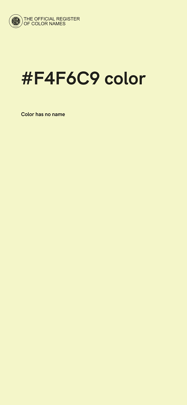 #F4F6C9 color image