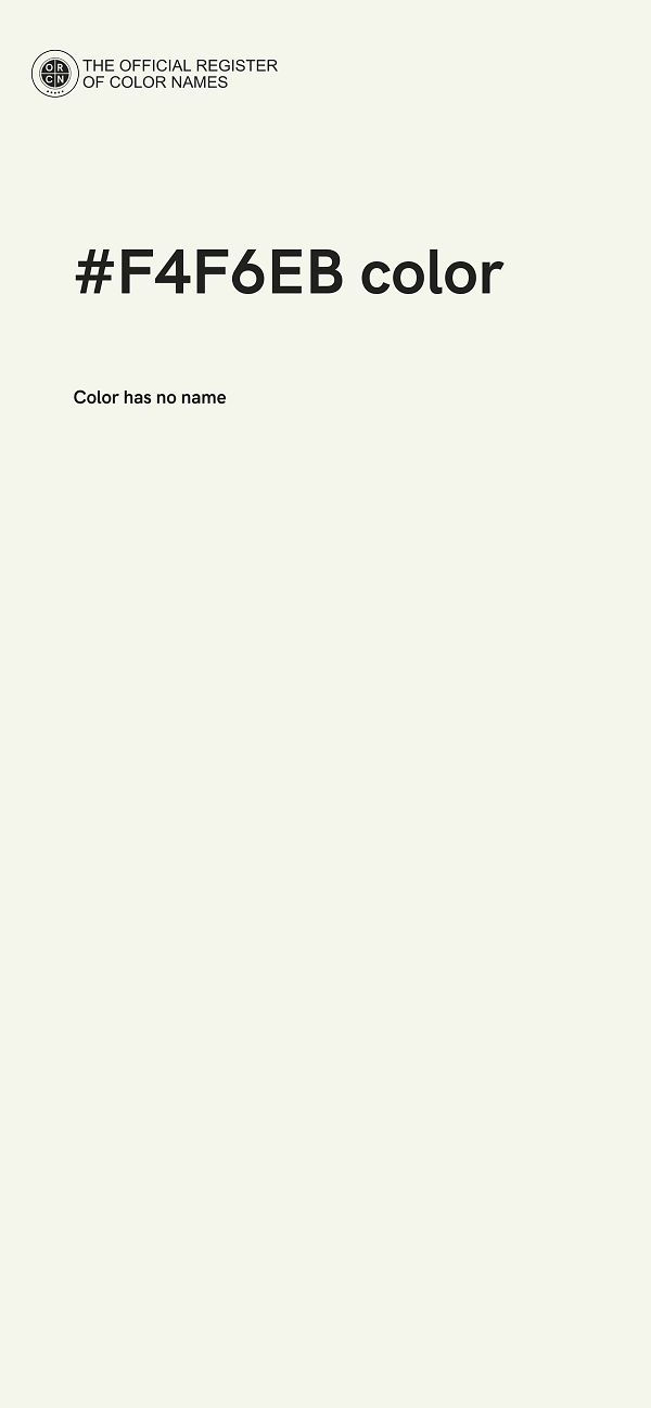#F4F6EB color image