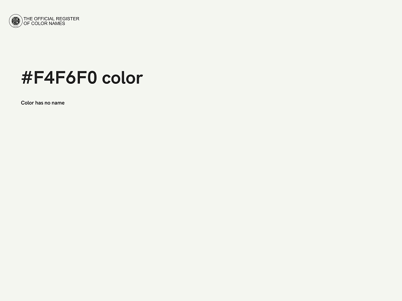 #F4F6F0 color image