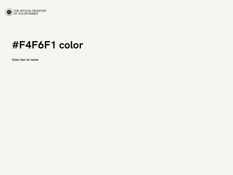 #F4F6F1 color image