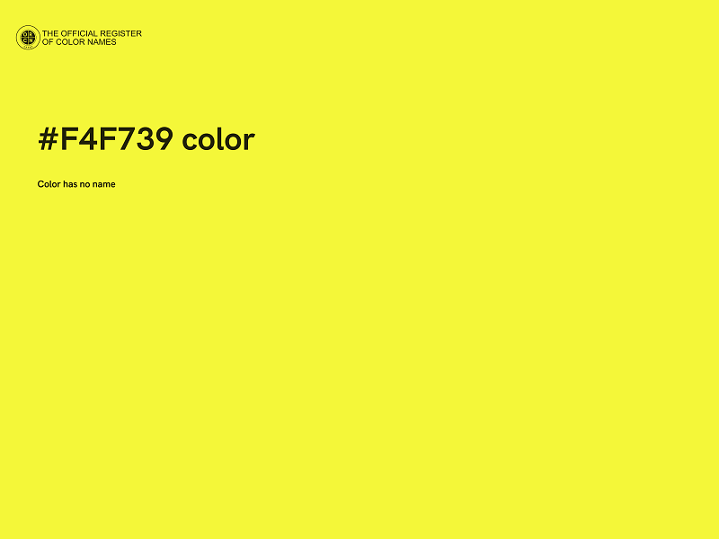 #F4F739 color image