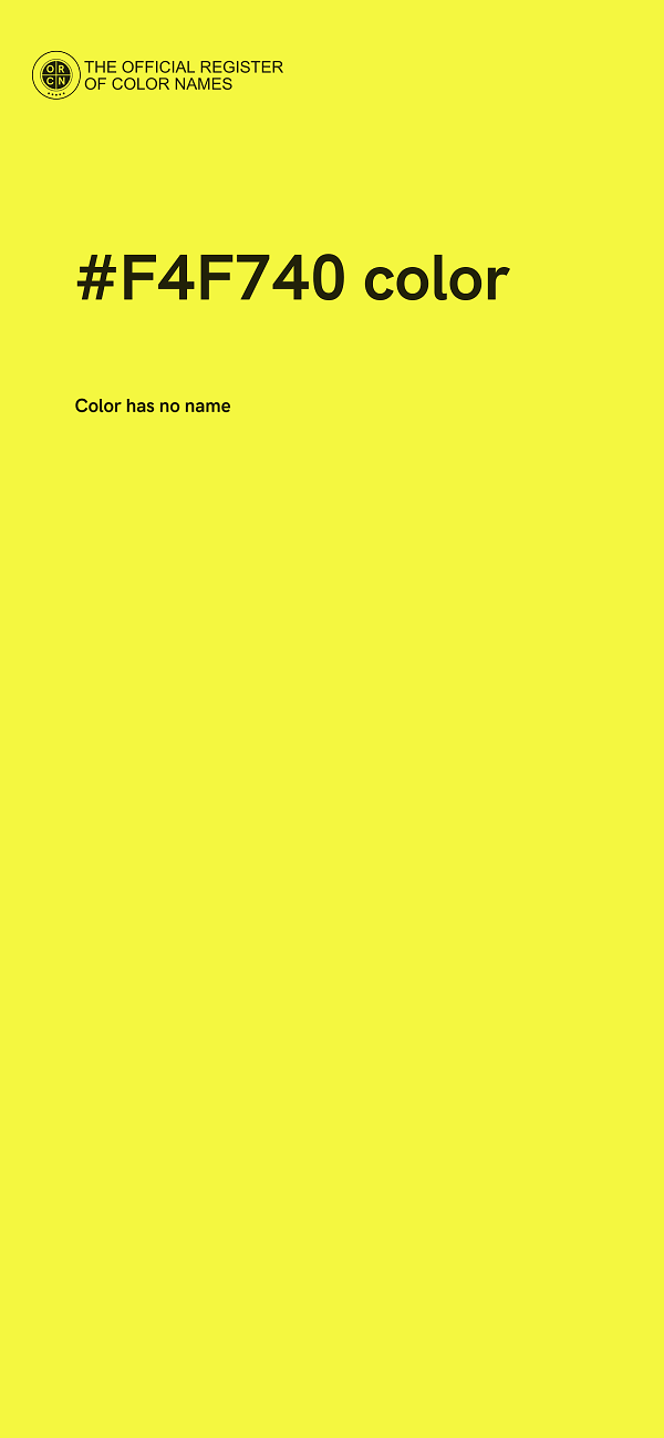 #F4F740 color image