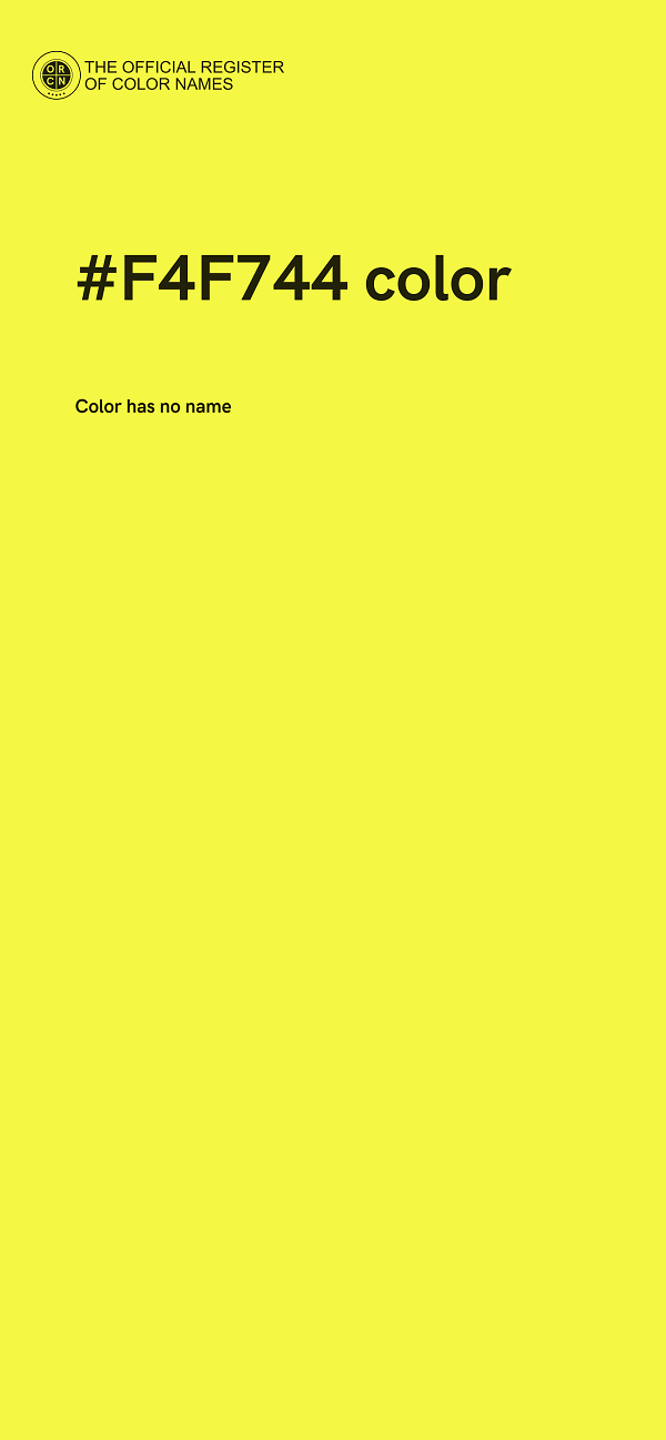 #F4F744 color image
