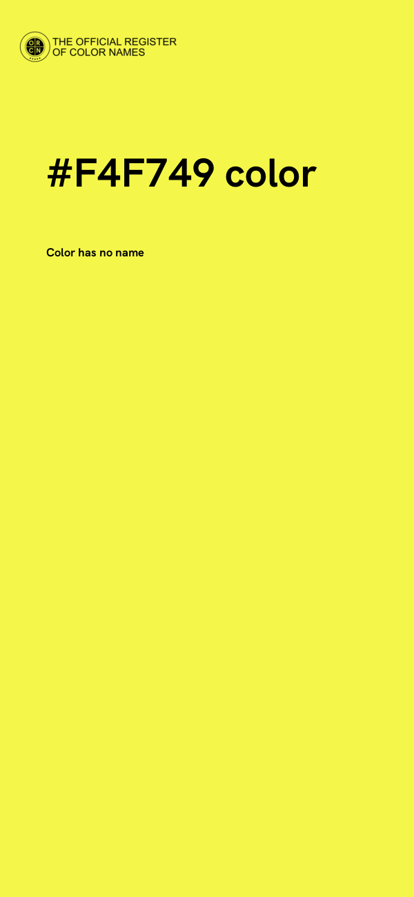 #F4F749 color image