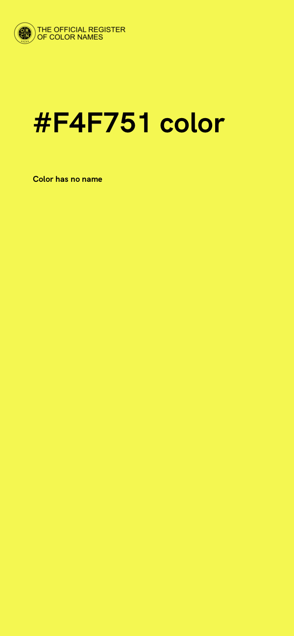 #F4F751 color image