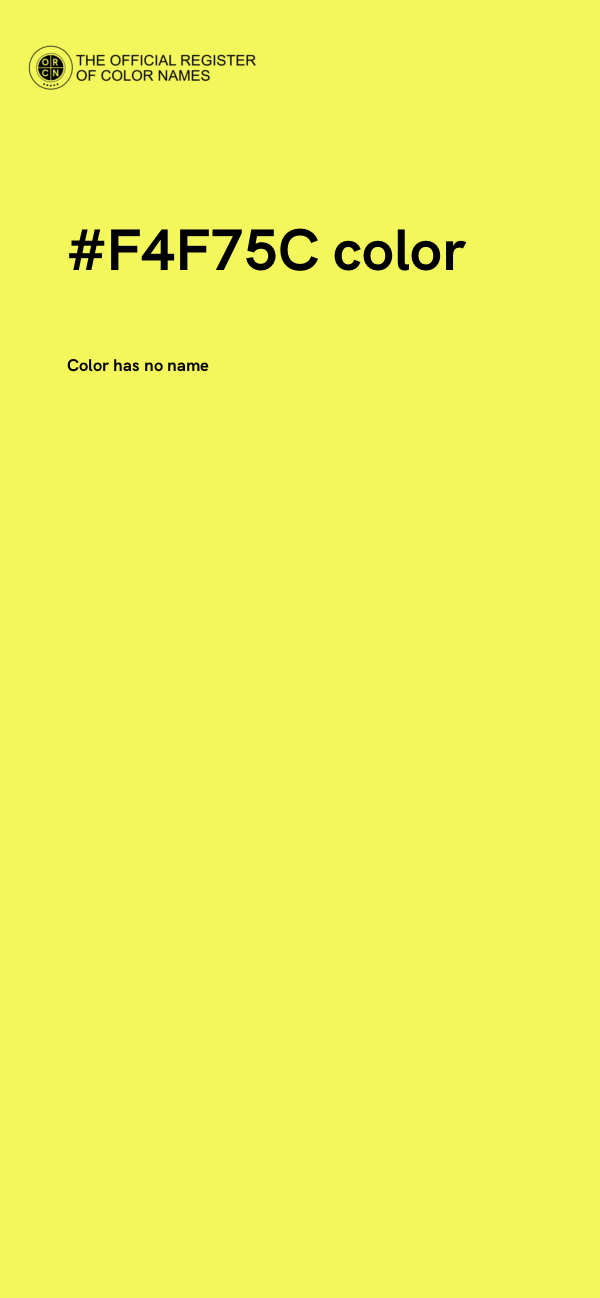 #F4F75C color image