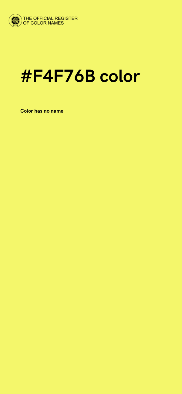 #F4F76B color image