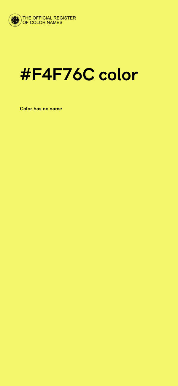 #F4F76C color image