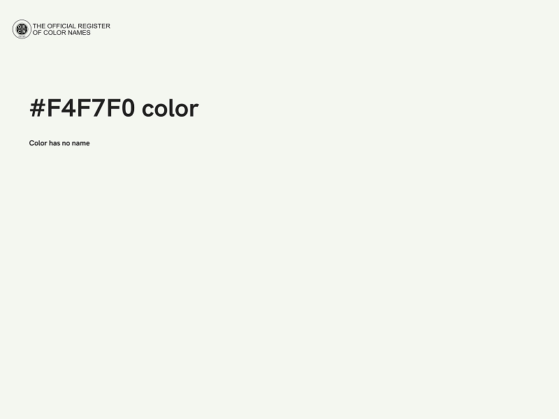 #F4F7F0 color image
