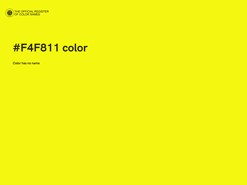 #F4F811 color image