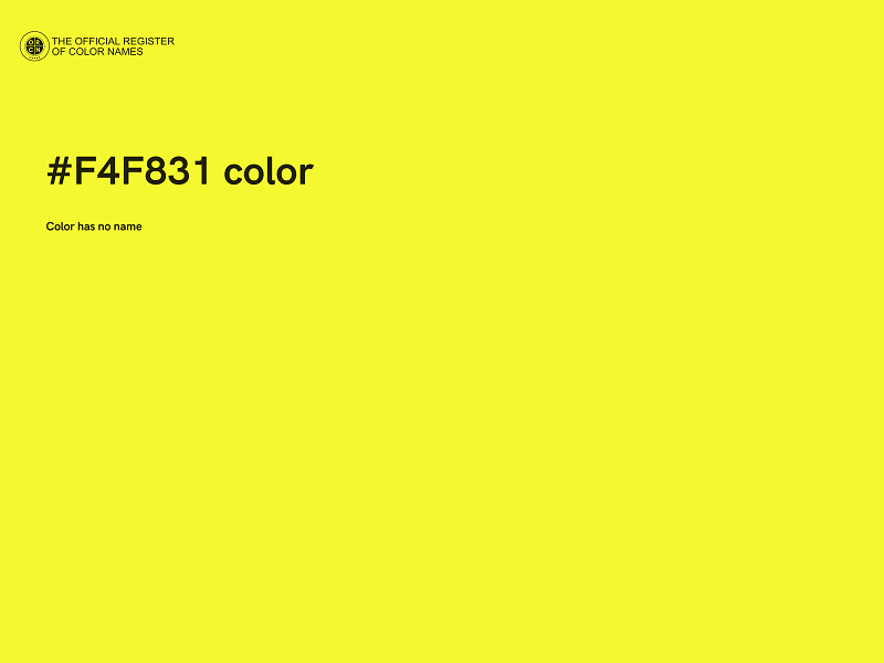 #F4F831 color image