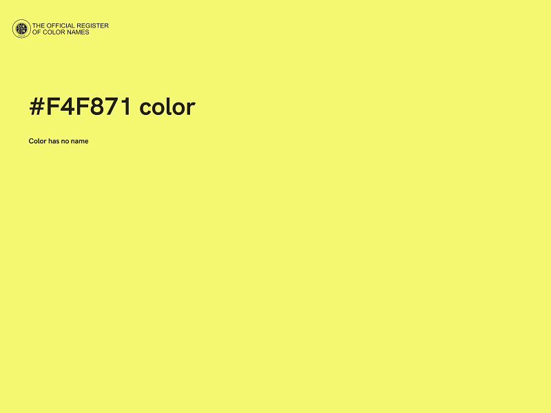 #F4F871 color image