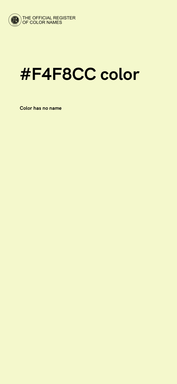 #F4F8CC color image