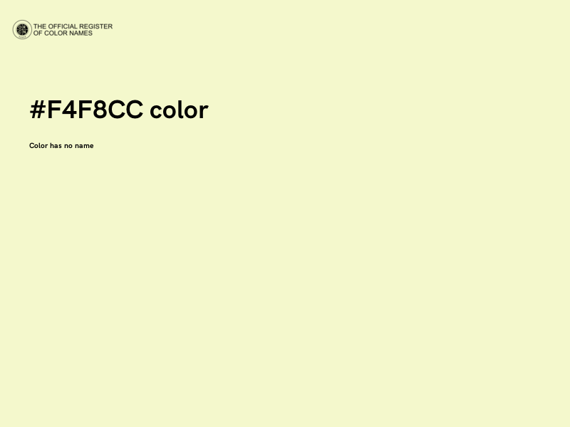 #F4F8CC color image