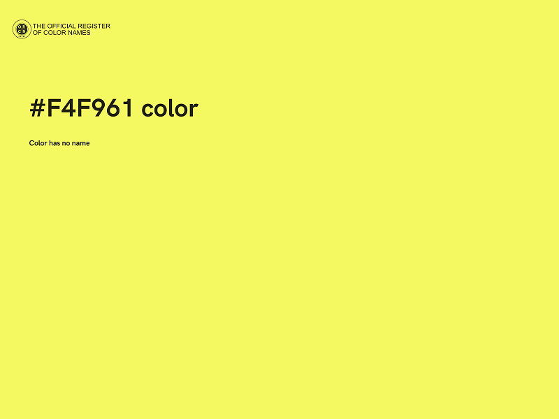#F4F961 color image