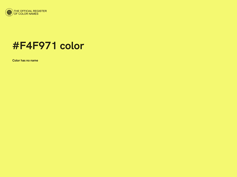 #F4F971 color image