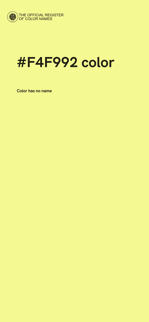 #F4F992 color image