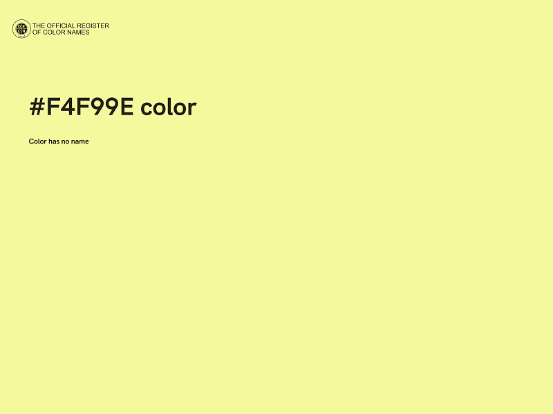 #F4F99E color image