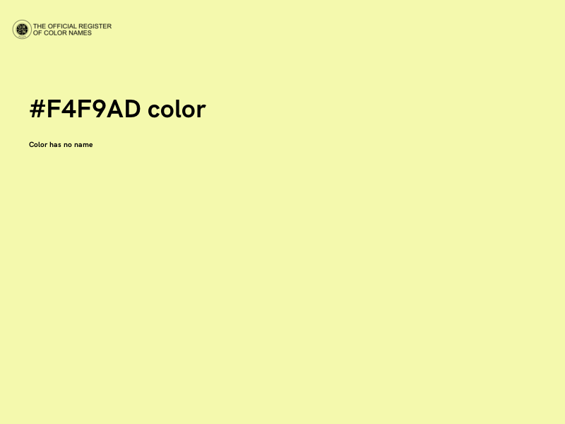 #F4F9AD color image