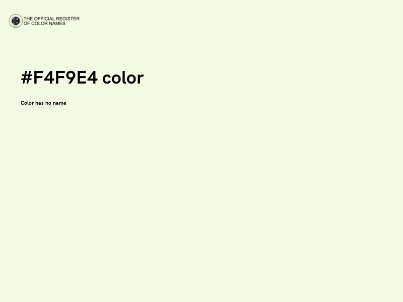 #F4F9E4 color image