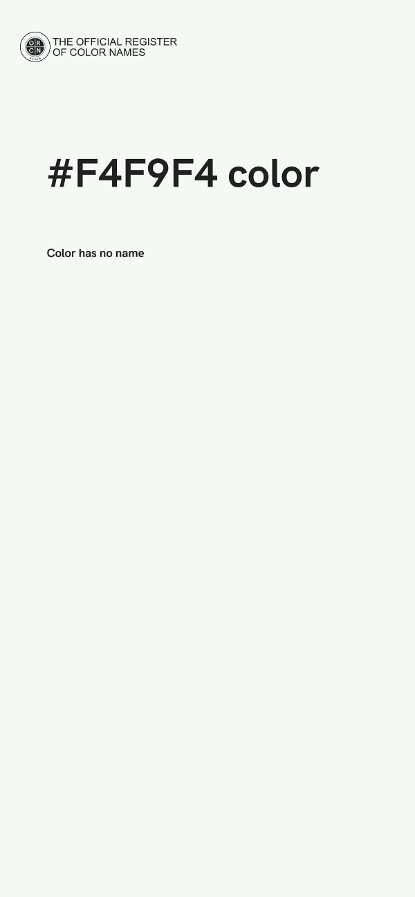 #F4F9F4 color image