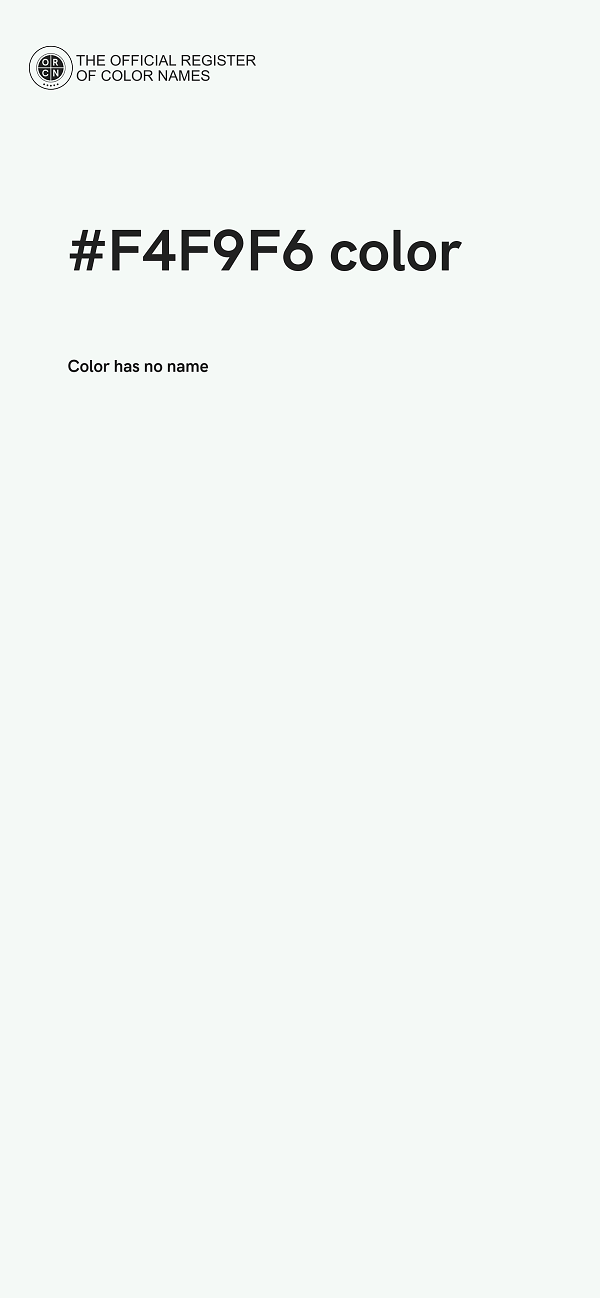 #F4F9F6 color image