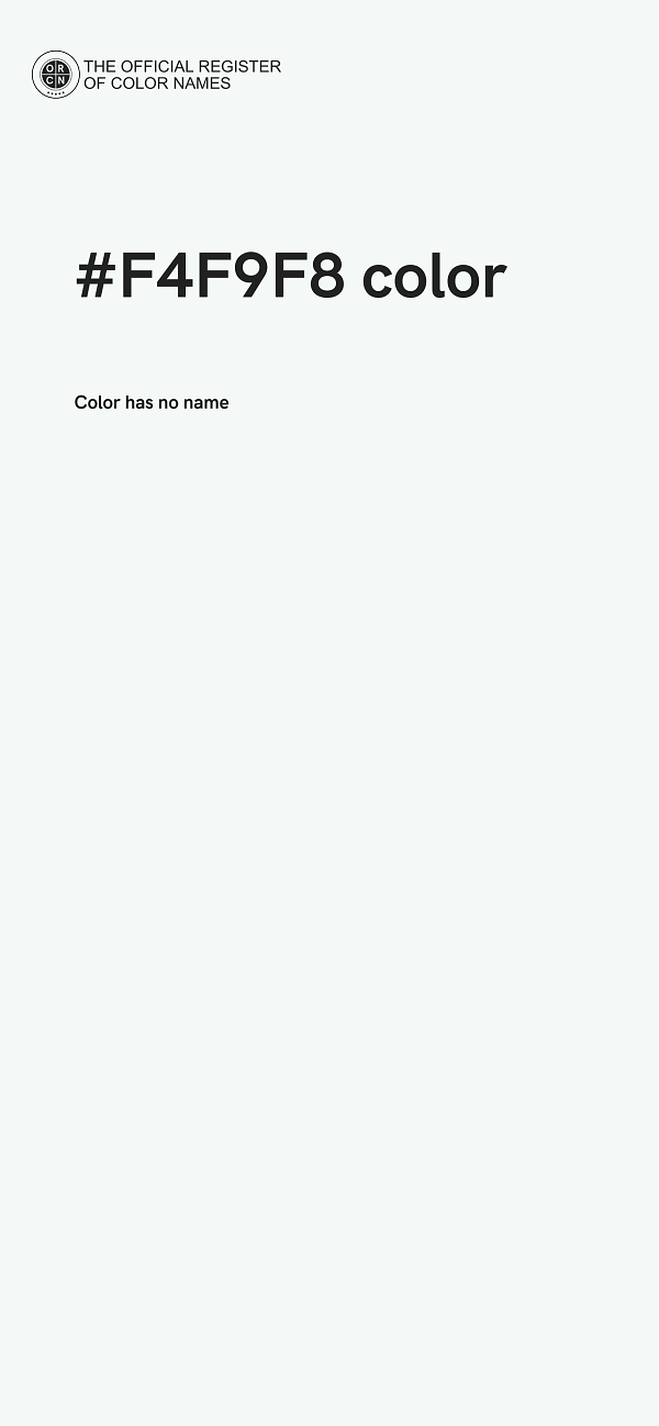 #F4F9F8 color image