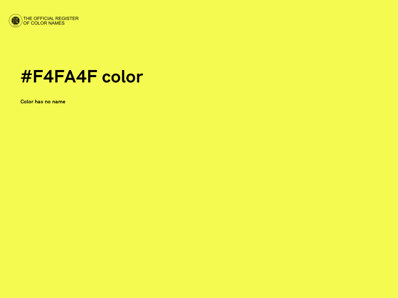#F4FA4F color image