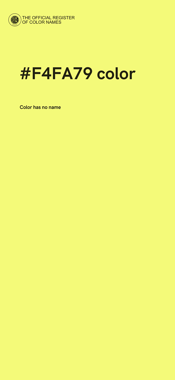 #F4FA79 color image