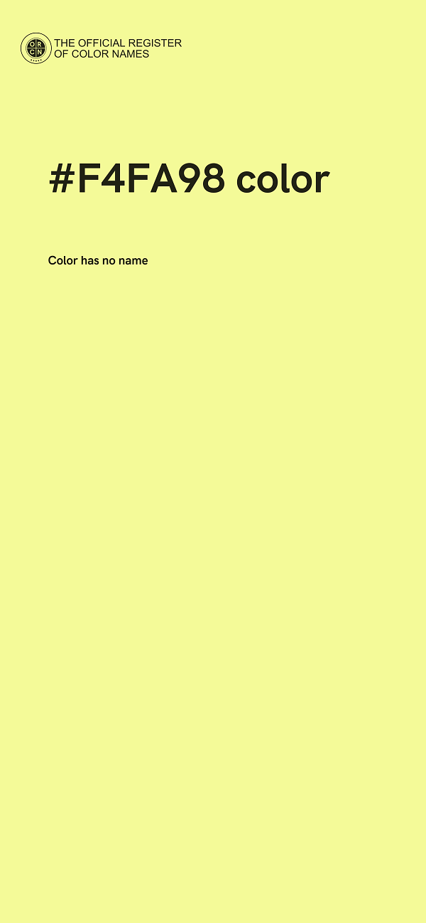 #F4FA98 color image