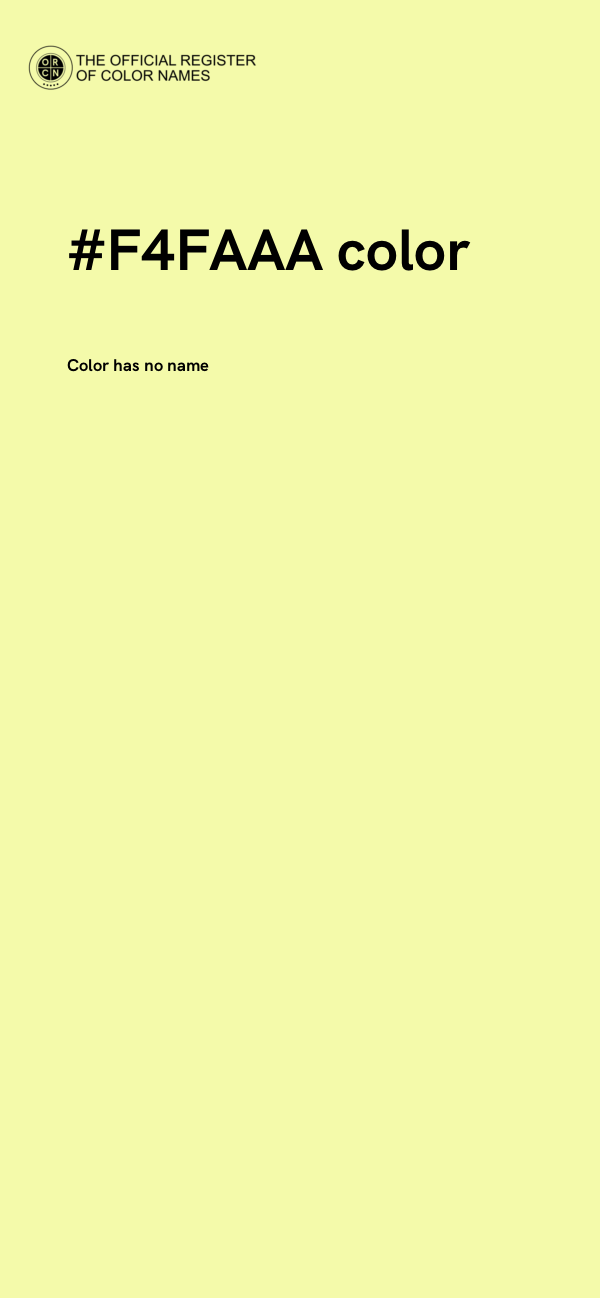#F4FAAA color image