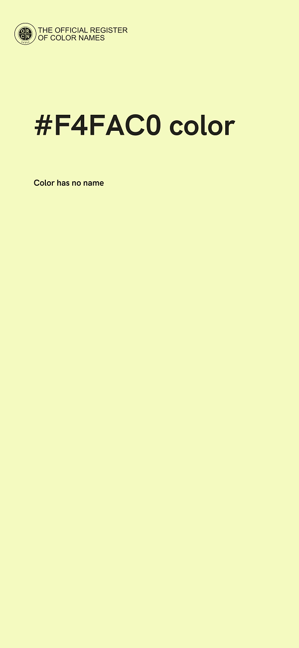 #F4FAC0 color image