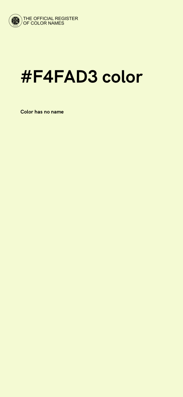 #F4FAD3 color image