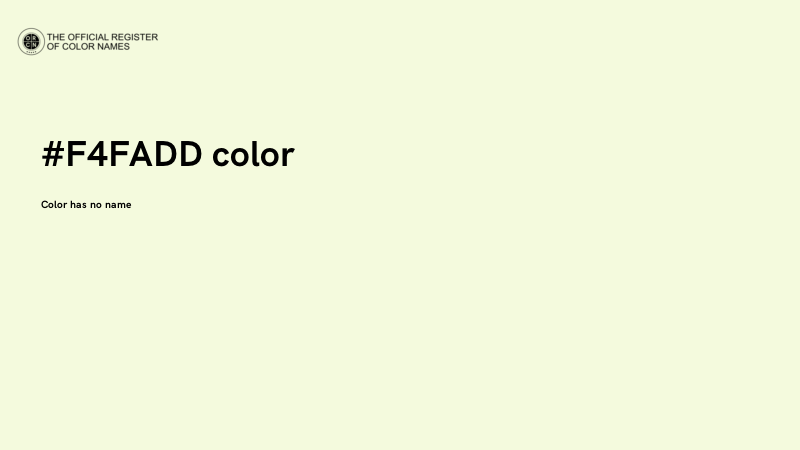 #F4FADD color image