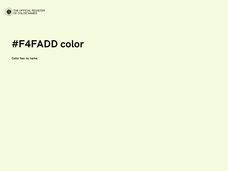 #F4FADD color image