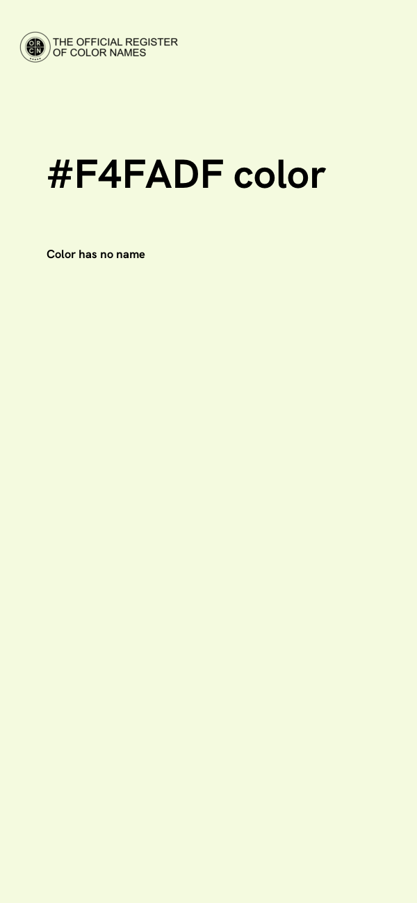 #F4FADF color image