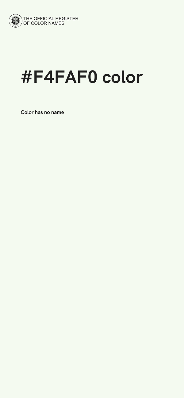 #F4FAF0 color image