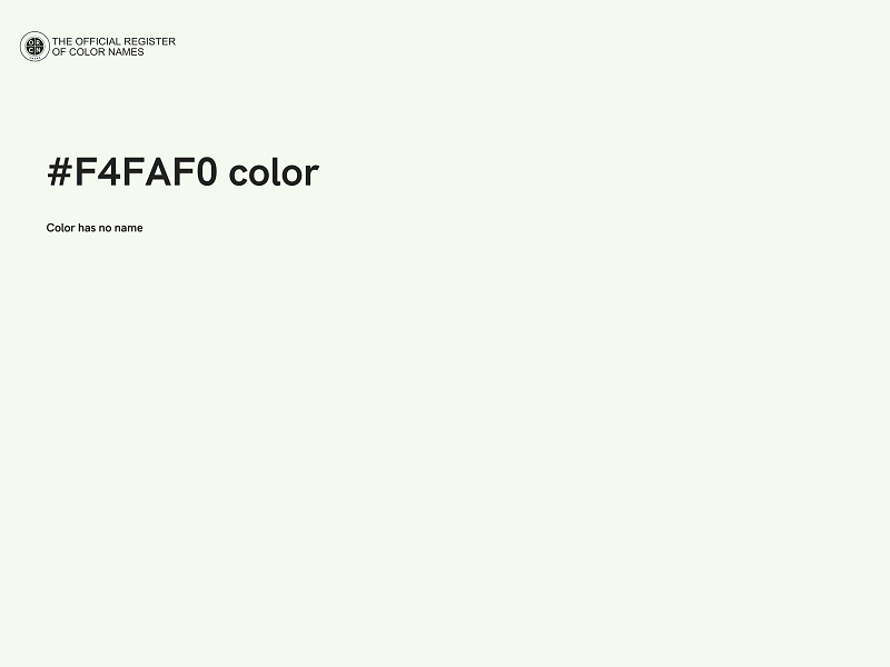 #F4FAF0 color image