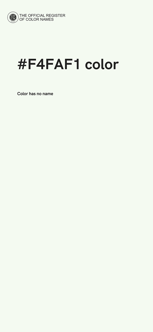 #F4FAF1 color image